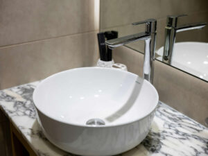 round bathroom sink
