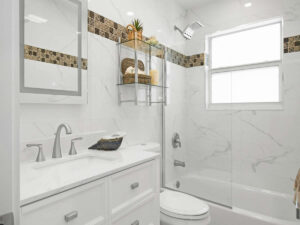 white bathroom